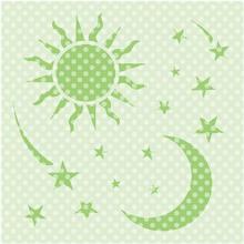 "Трафарет для рисунка 10*10,День и ночь,С377410" купить