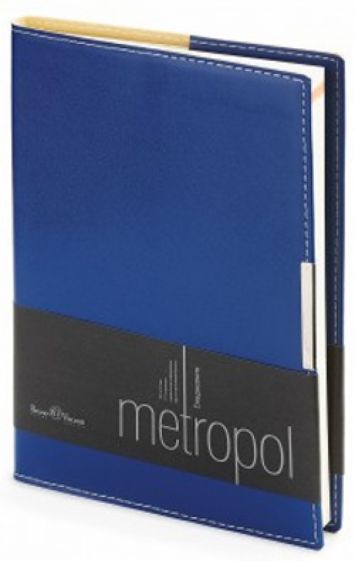 Ежедневник недатированный "Metropol" (А5, синий) (3-491/01) Ежедневник недатированный "Metropol" (А5, синий) (3-491/01)